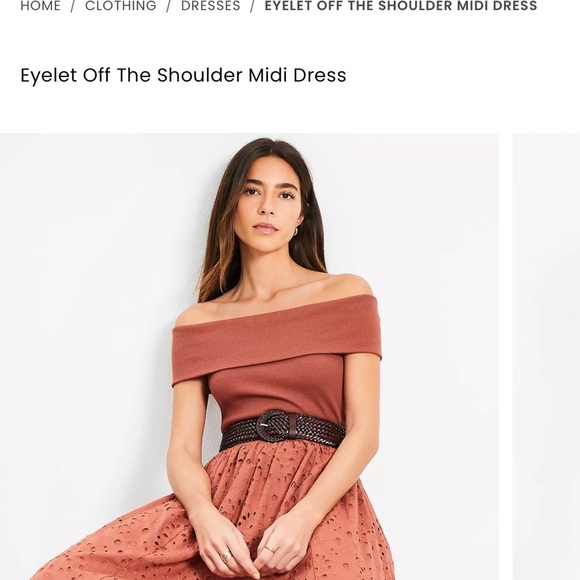 LOFT Off the shoulder dress - Picture 7 of 8